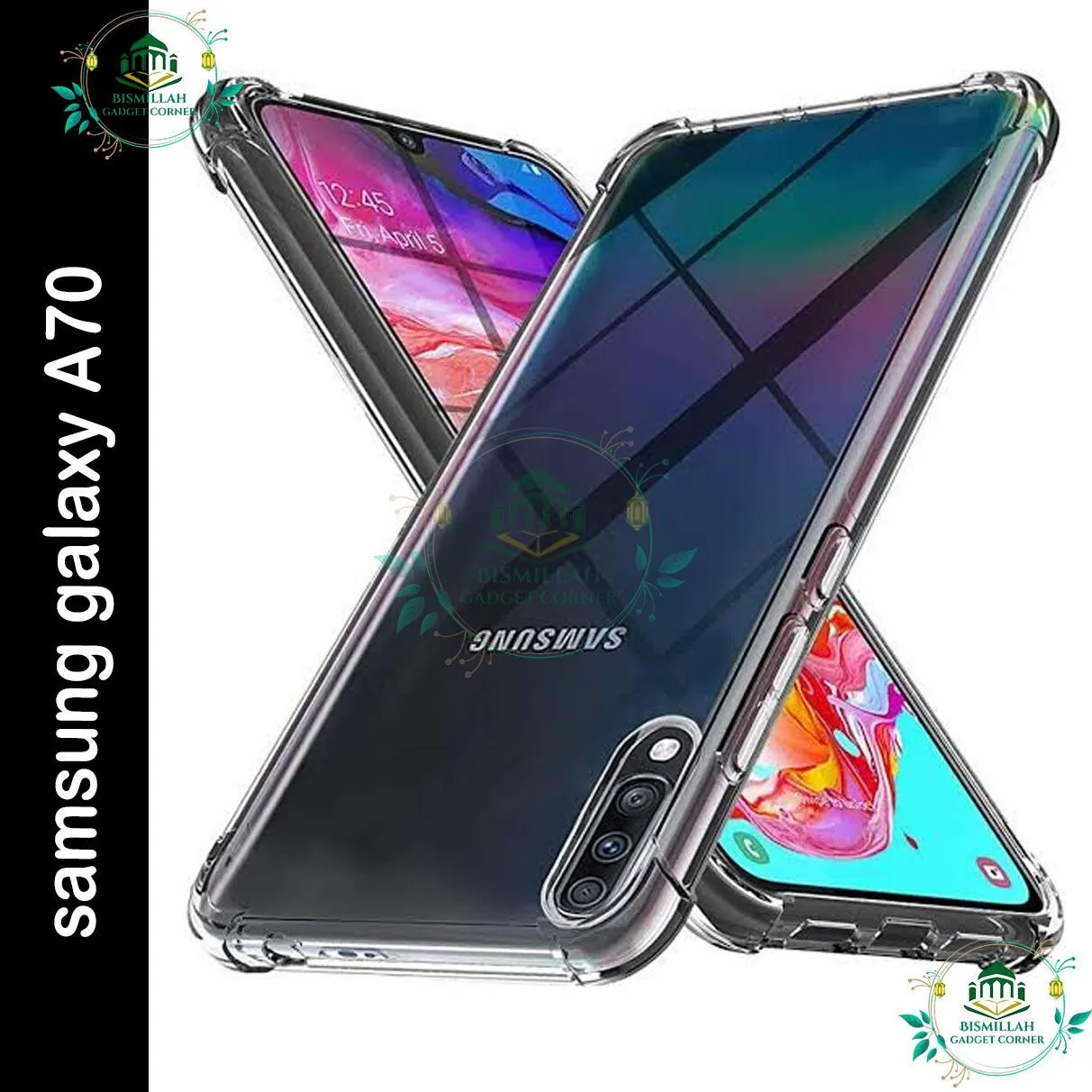 Transparent back cover For Samsung Galaxy A70 / Samsung Galaxy A70s Luxury transparent Protect Back Cover Soft Case