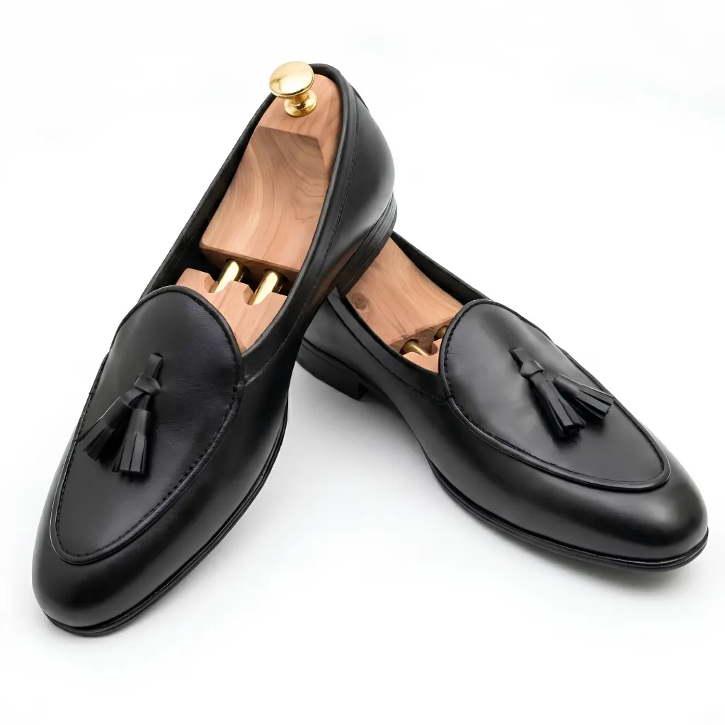 Walkist Original Leather Tassel Loafer - Black