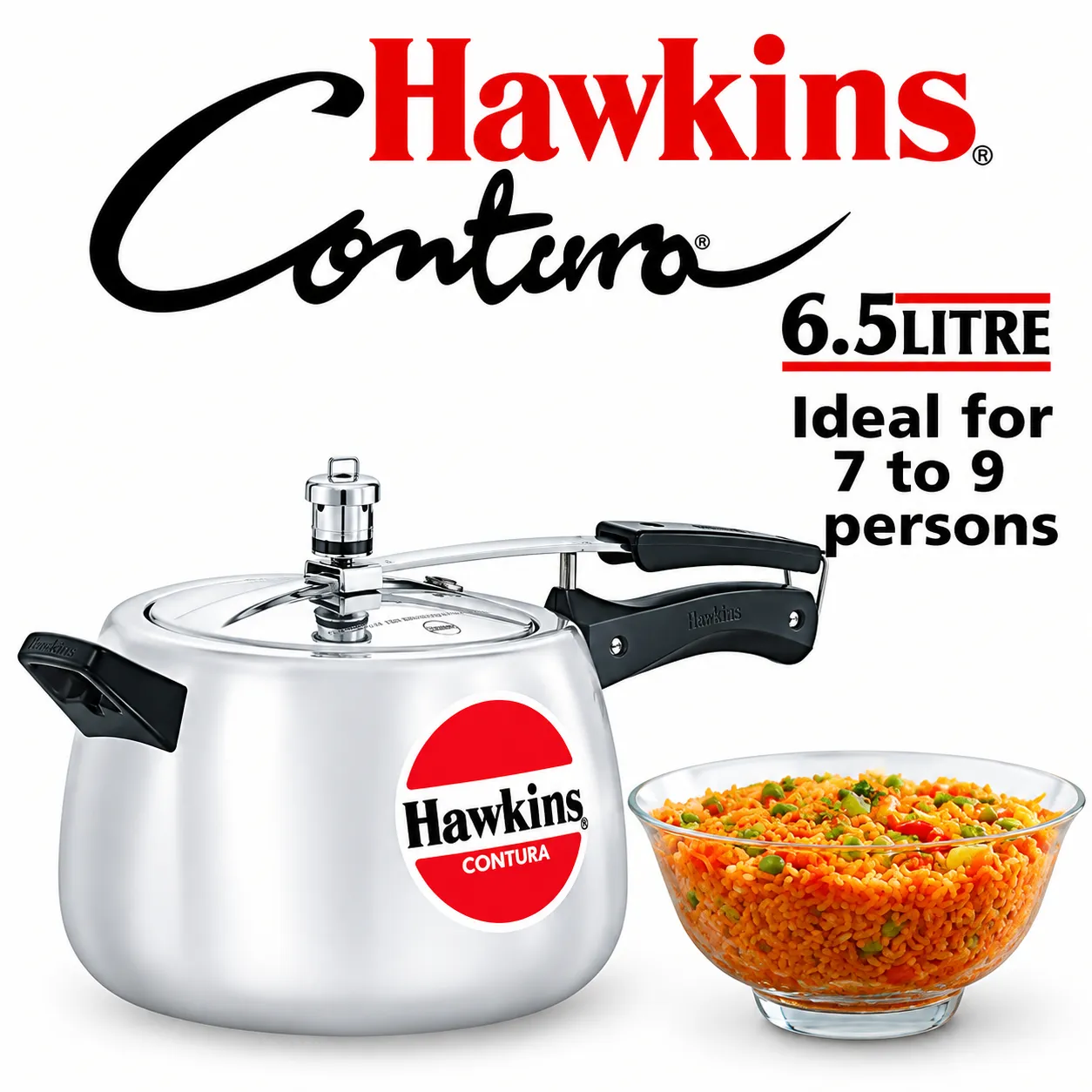 Hawkins contura 6.5 L Pressure Cooker (Aluminium)