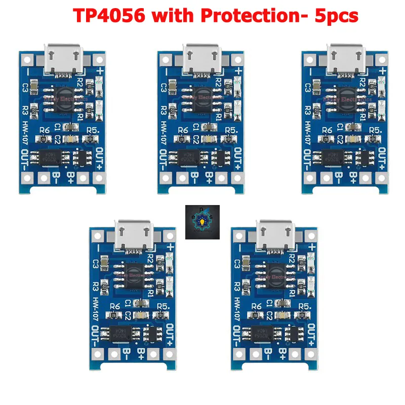 TP4056 1A Battery Charging Module with Protection-Micro B USB
