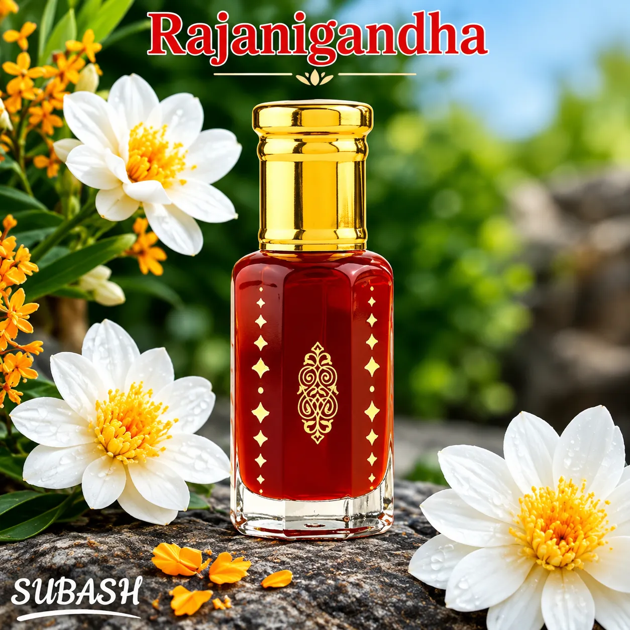 Rajanigandha - Made In Dubai - Real & Natural Premium Quality Long Lasting Attar For Men & Women - Ator 3ml