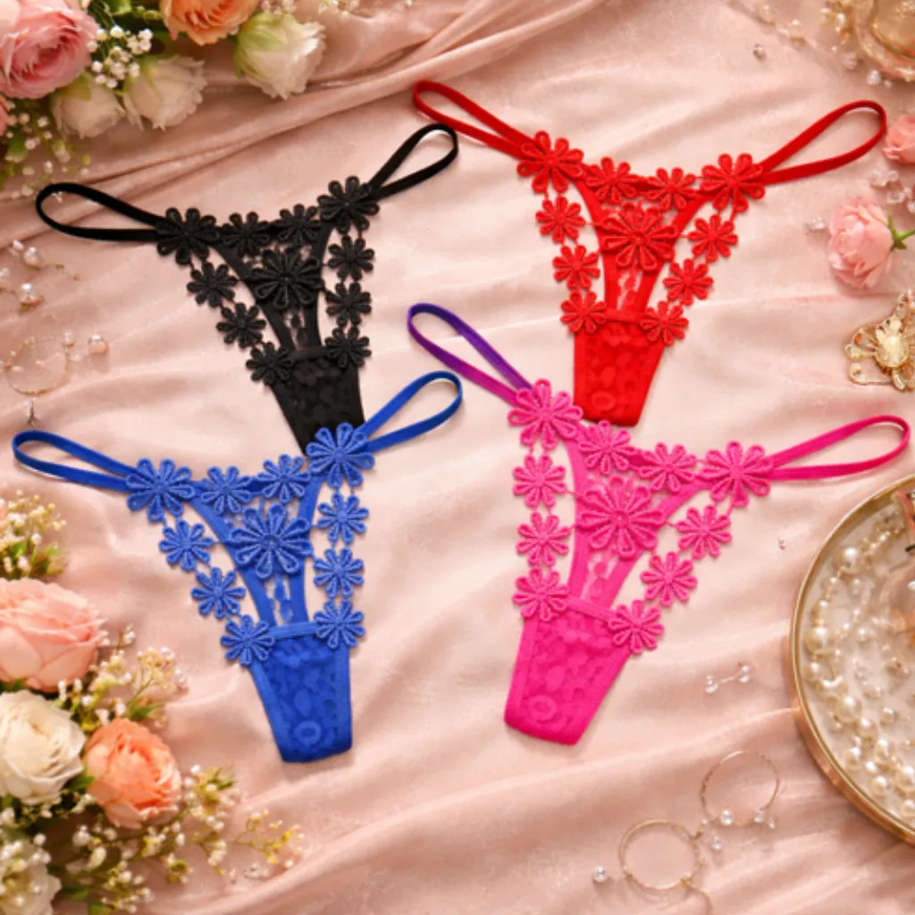 Imported Toto Women G-strings & Thong Panty with Pearls - Any Color 2 Pcs (China)