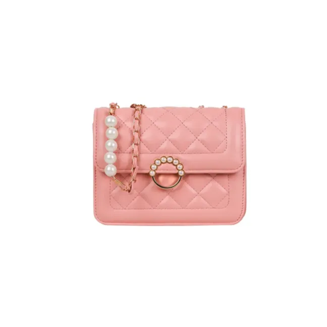 Grade A Diamond Lattice Chain Pearl Women'S Shoulder Bag - Bag