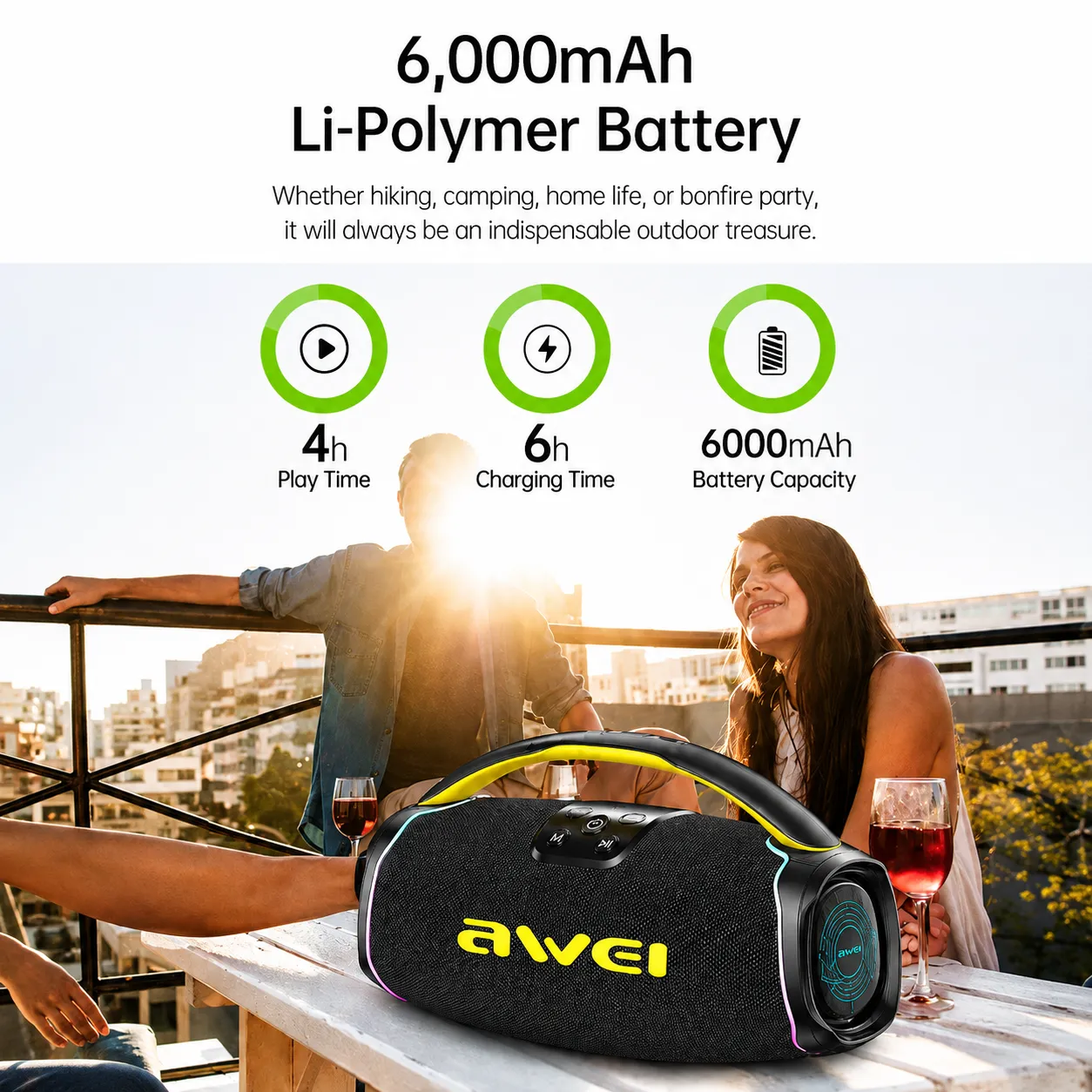 Awei KA16 Wireless 60W Bluetooth Speaker