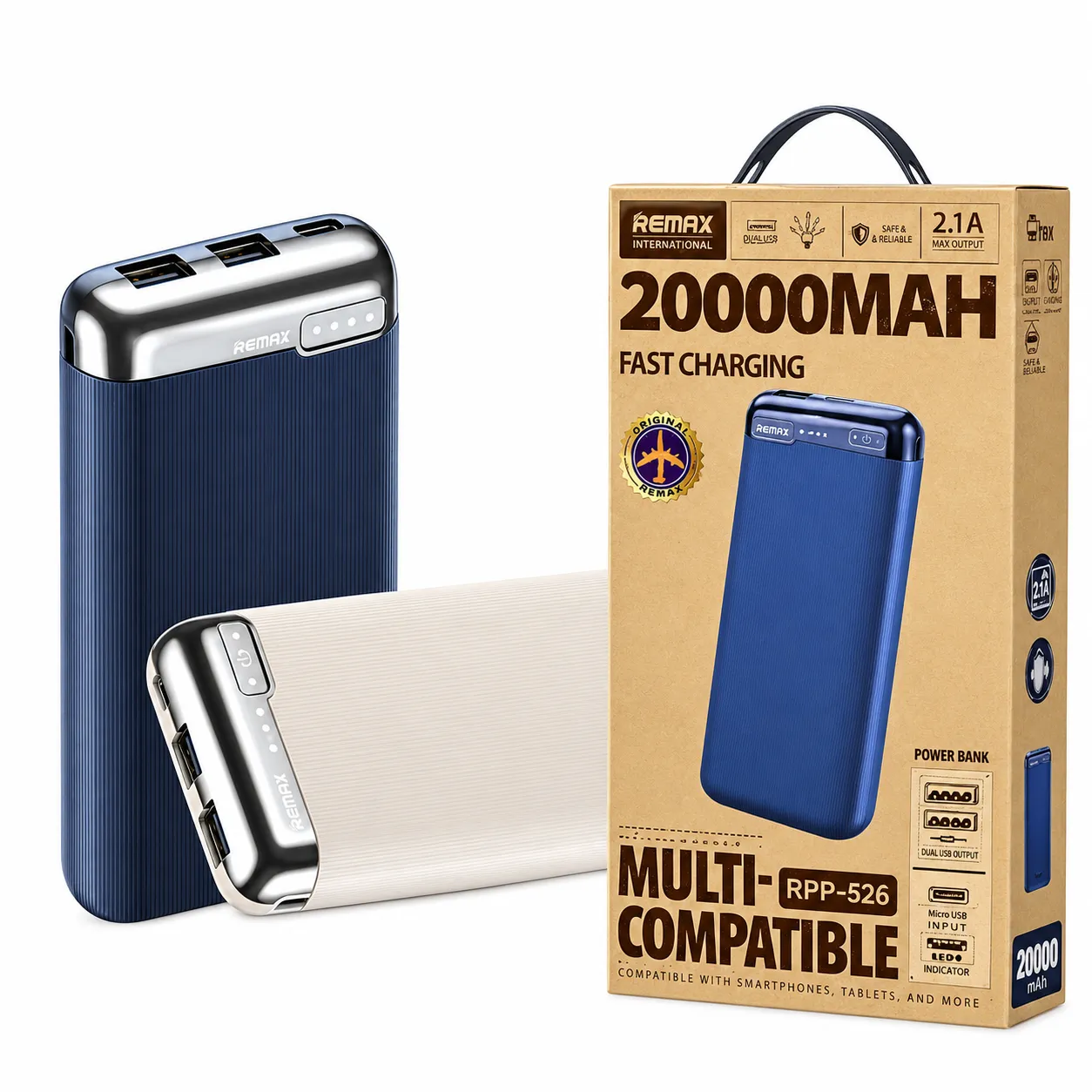 Remax RPP-626 20,000mAh 2.1A Power Bank