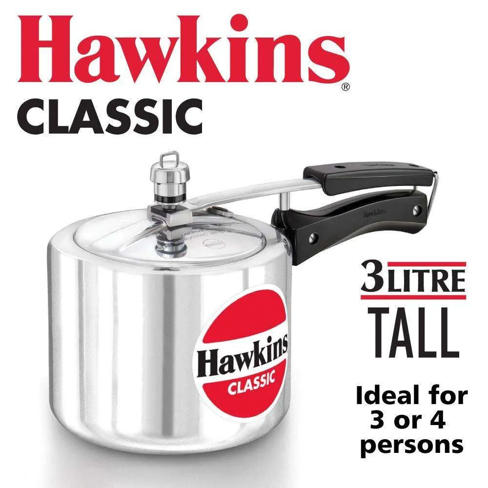 Hawkins Classic 3 L Pressure Cooker (Aluminium)