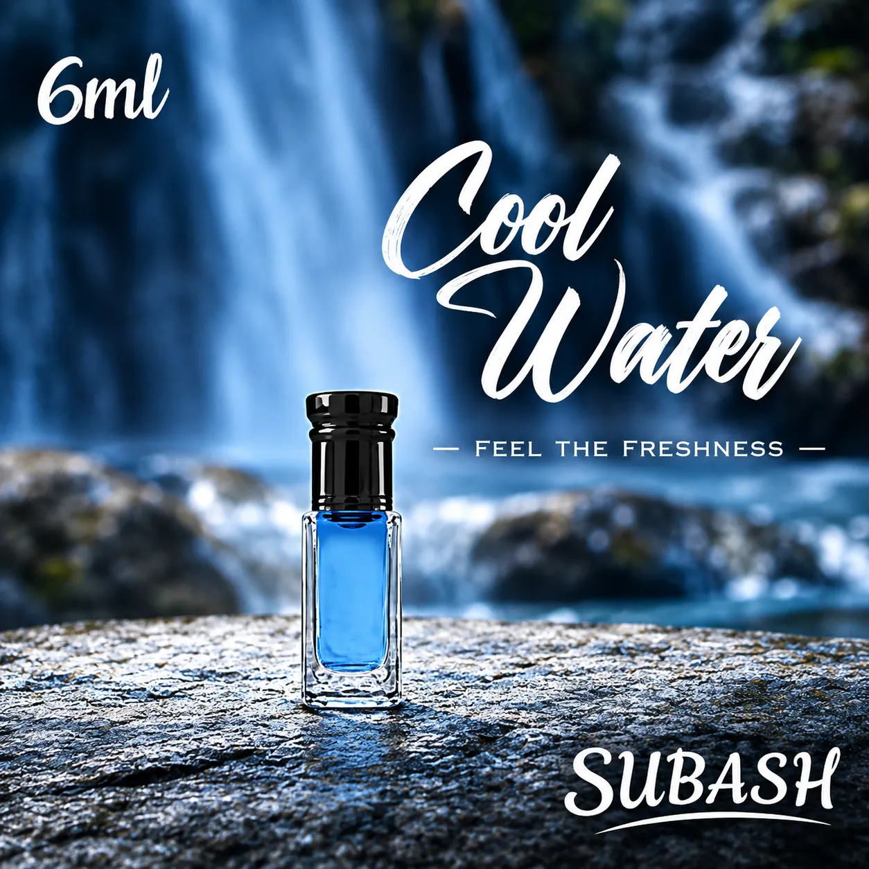 Cool Water- Exclusive Premium Refreshing Long - Lasting Attar For Men - 12ml