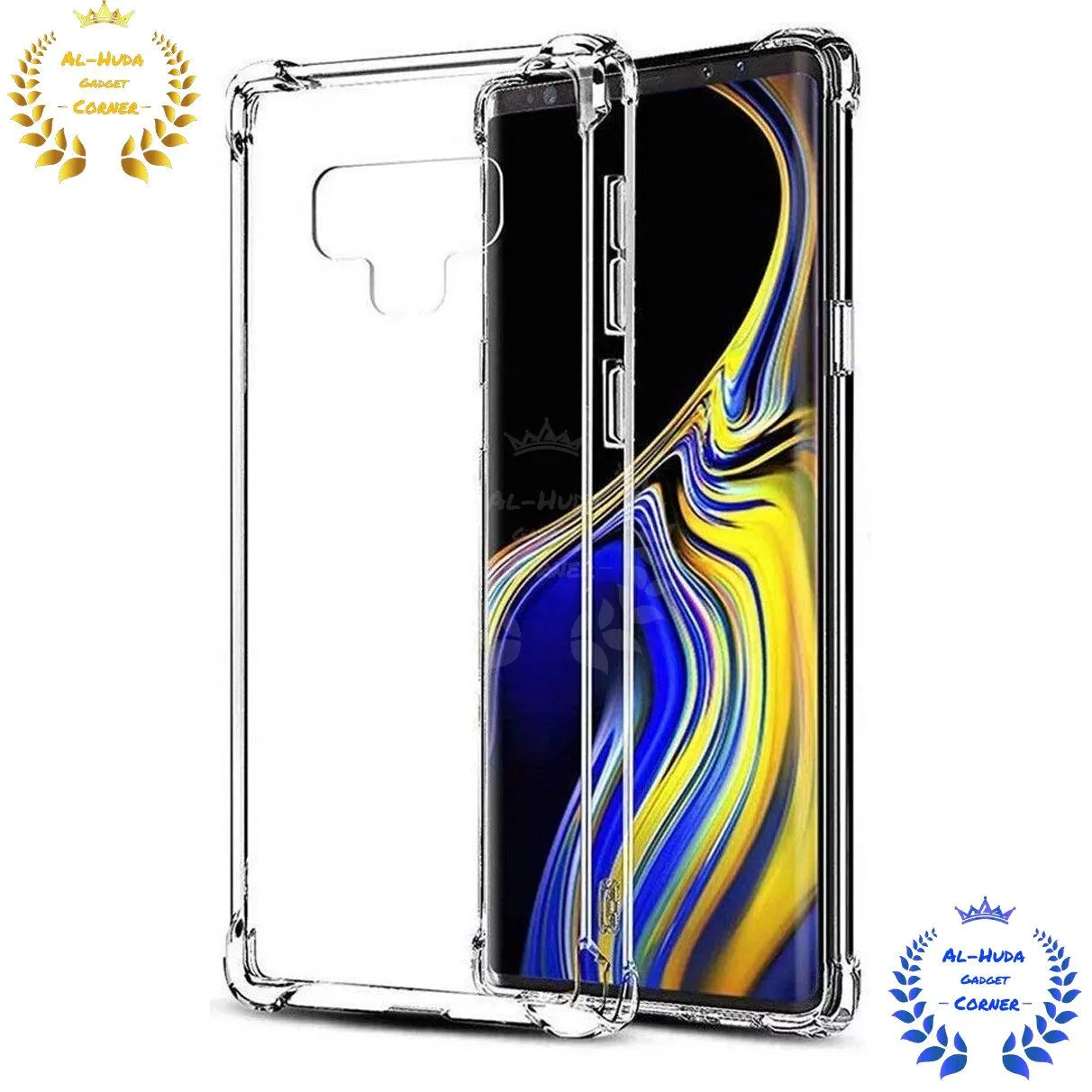 Shockproof & Transparent Crystal Clear Back Cover Case / Matte Protective Lens Flexible Back Cover for Samsung Galaxy Note 9 | Slim Silicone Cover with Soft Lining Shockproof Full Body Bumper Case