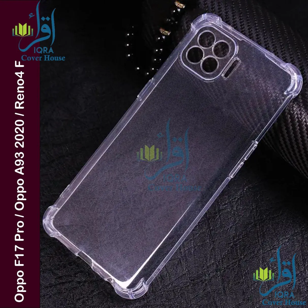 Transparent back cover For Oppo F17 Pro / Oppo A93 2020 / Oppo Reno4 F Luxury transparent Protect Back Cover Soft Case