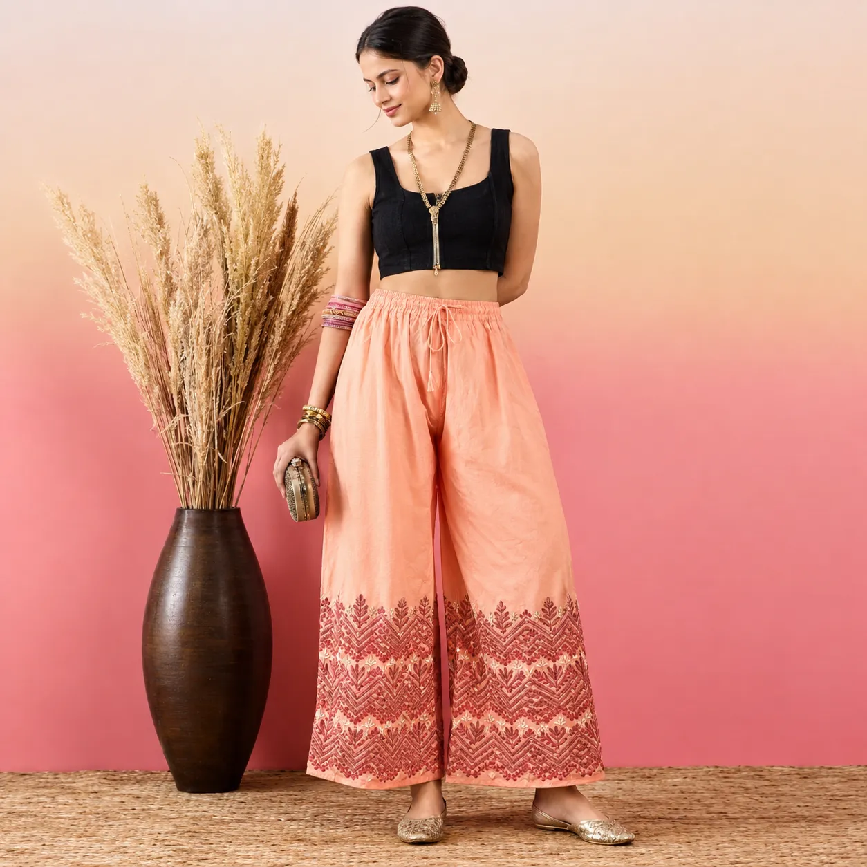 Women’s Tacao China Linen Printed Palazzo
