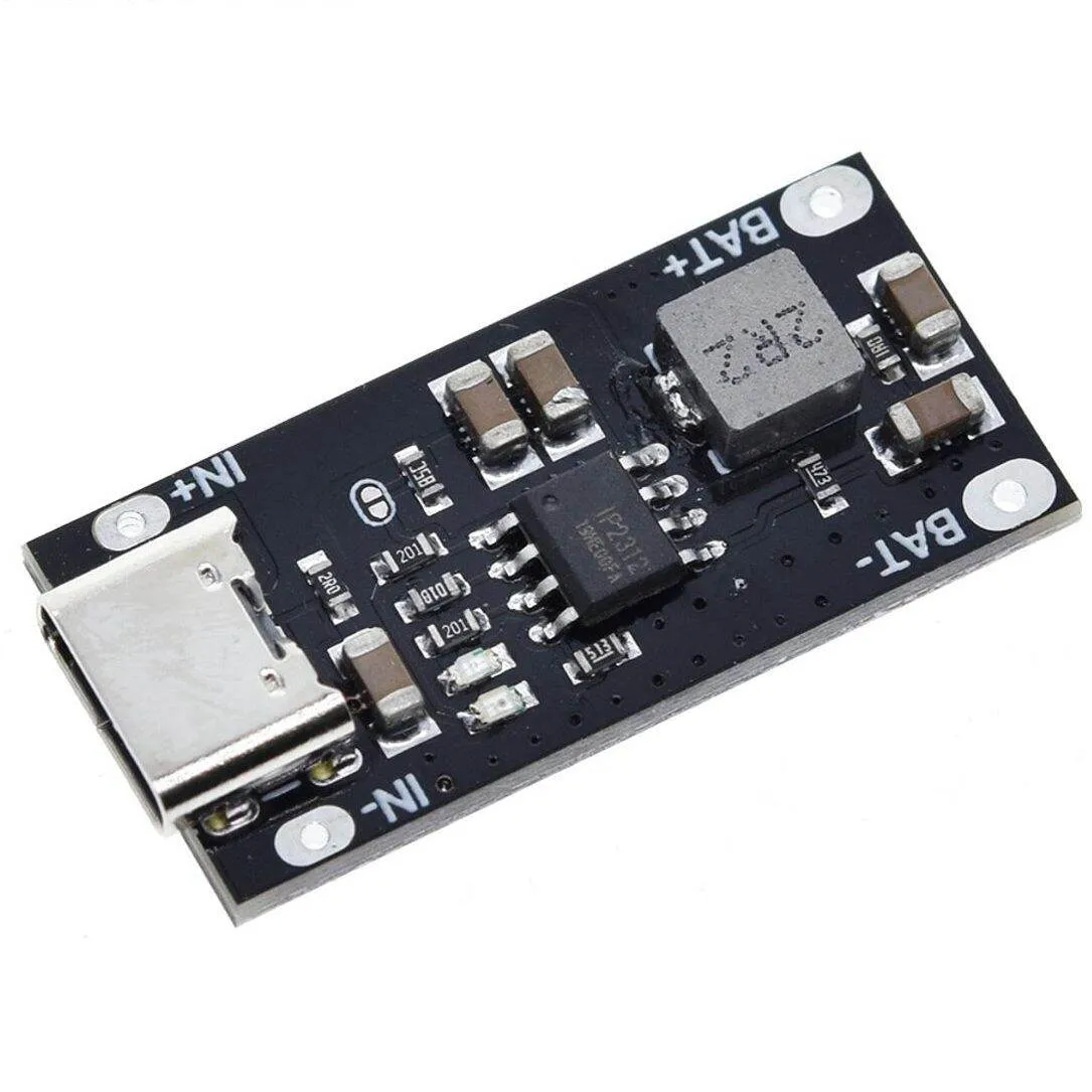 Type C USB Input High Current 3A Polymer Ternary Li-ion Lithium Quick Fast Charging Board IP2312 CC/CV Mode 5V To 4.2V