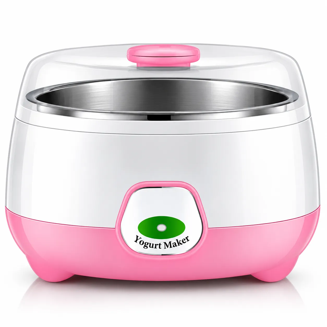 Wholesome Delights at Home Stainless Steel Automatic Yogurt Maker Creating 1L of Fresh Yogurt with the Touch of a Button