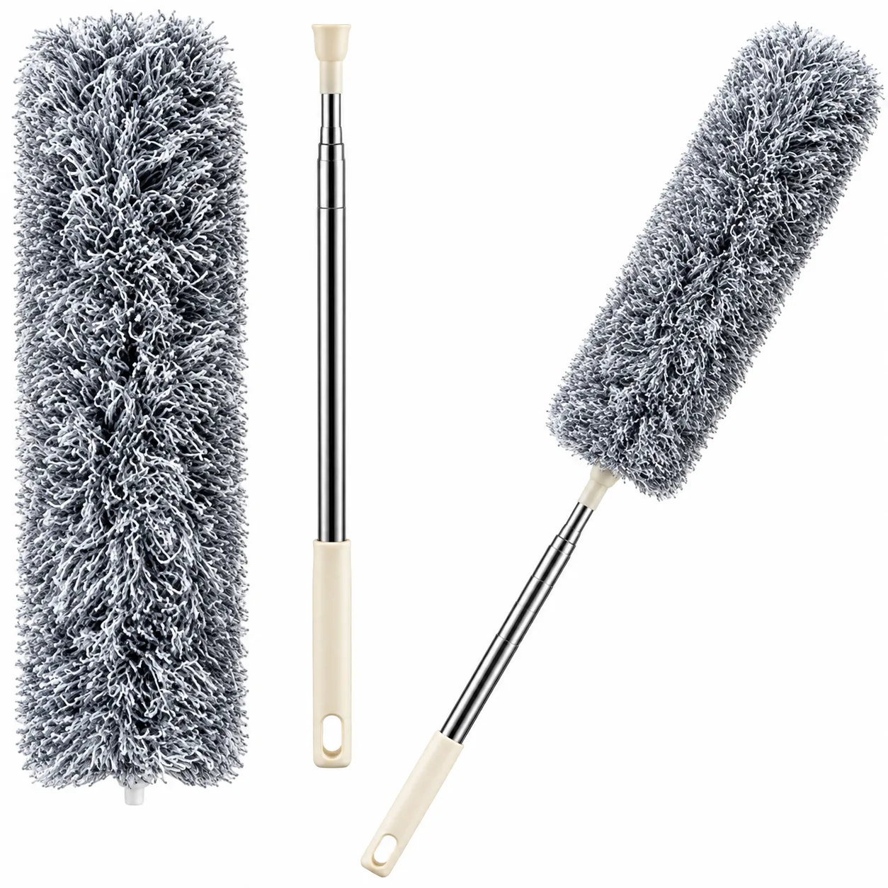 9.5 feet Bendable feather Duster with extra long extendable microfiber duster