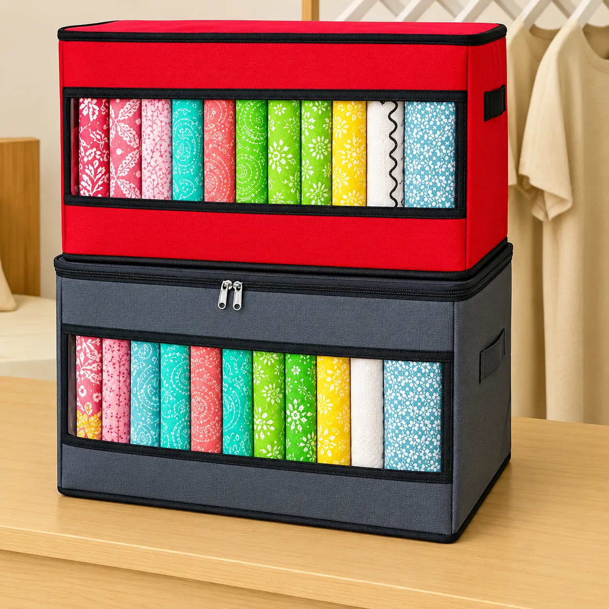 Cloth Organizer Box FS Transparent ,Stylish Storage Box,Smart Storage.(F9L)