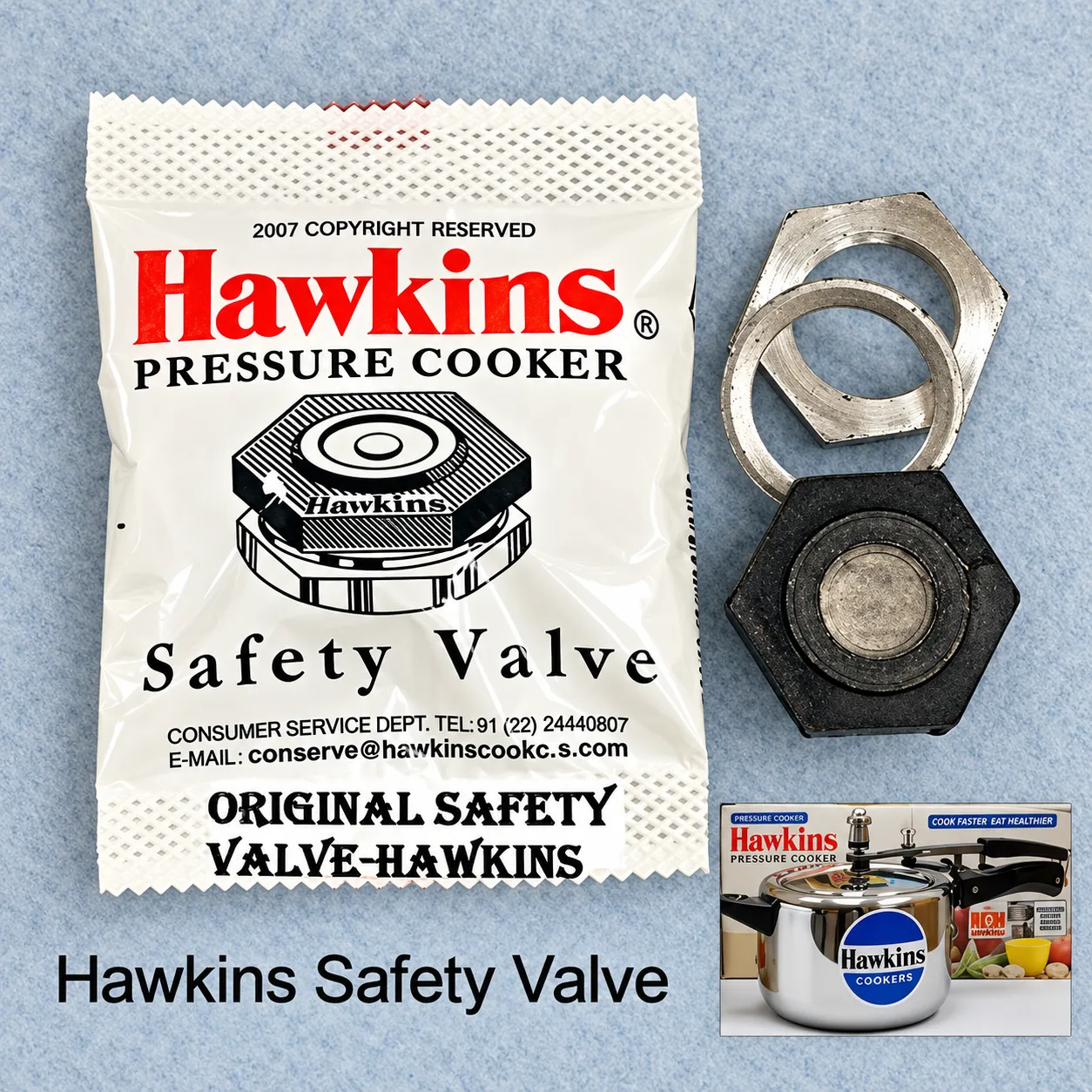 Safety Valve for All Hawkins Pressure Cooker 1.5 – 14 Litre
