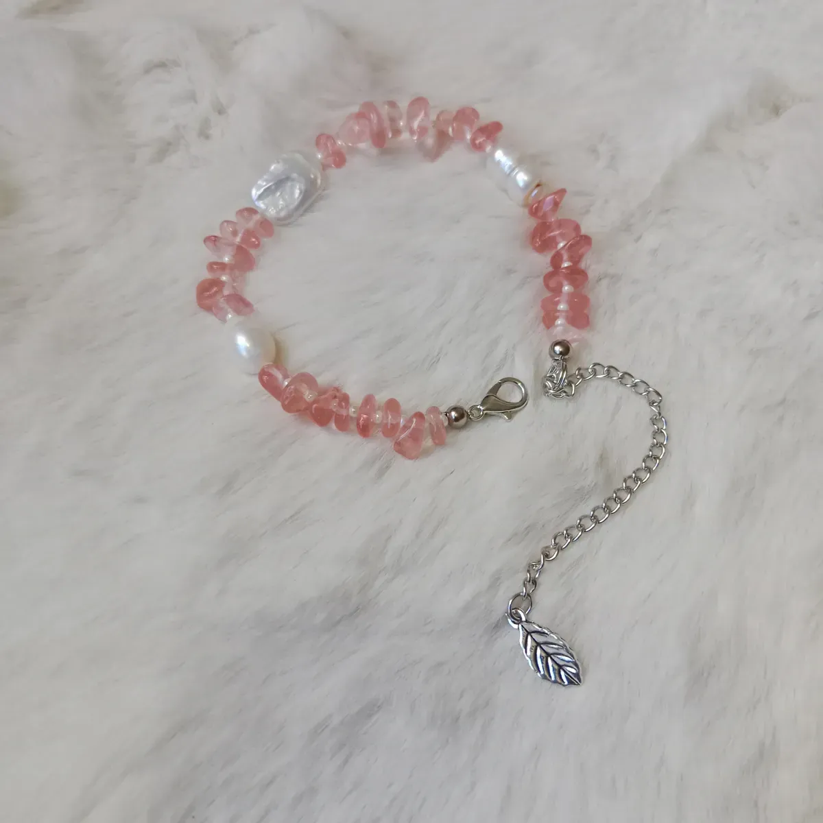 Original Pearl & Real Stone Combination Adjustable Bracelet