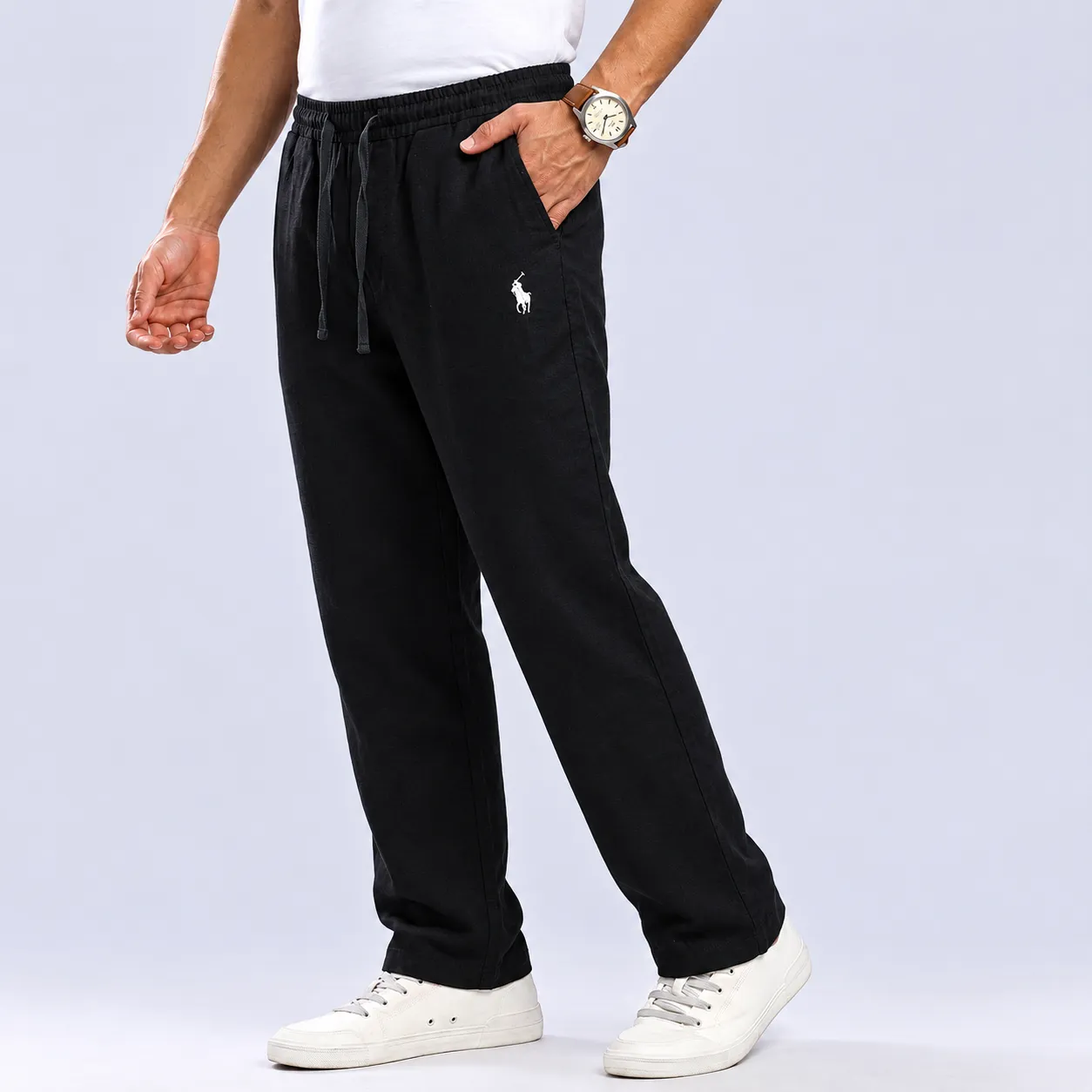 Men’s Old Money Baggy Drawstring Pants