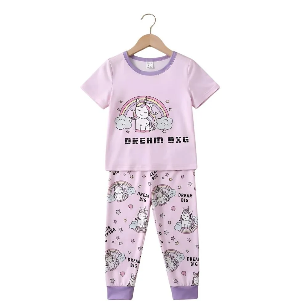 Kids Ladies Long T Shirt & Pant Set