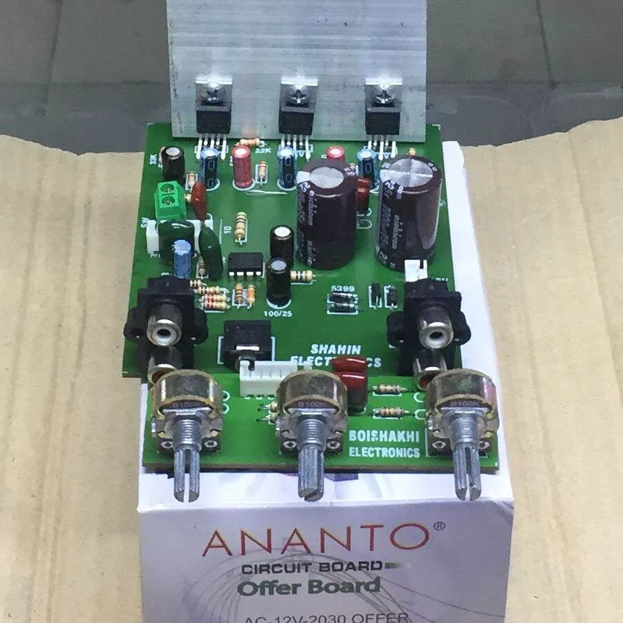 TDA2030A 2.1 Channel 3-Way 18W+18W Audio Amplifier Board DC 12-15V with Subwoofer Output, Heavy Sound Quality Power Amplifier for Speakers