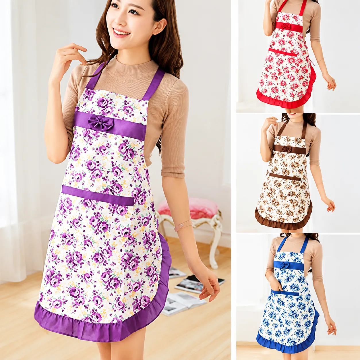 Kitchen Apron for Clean & Smart Cooking -Multicolor