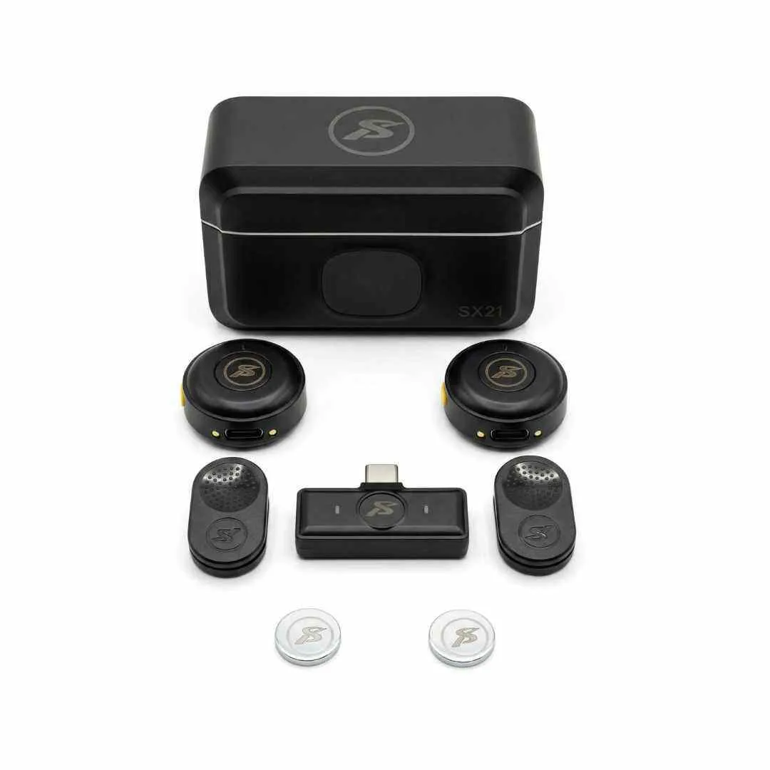 Mini wireless lavalier mic for Android & iPhone with noise reduction, plug & play setup & rechargeable power for vlogs, YouTube, TikTok & interviews