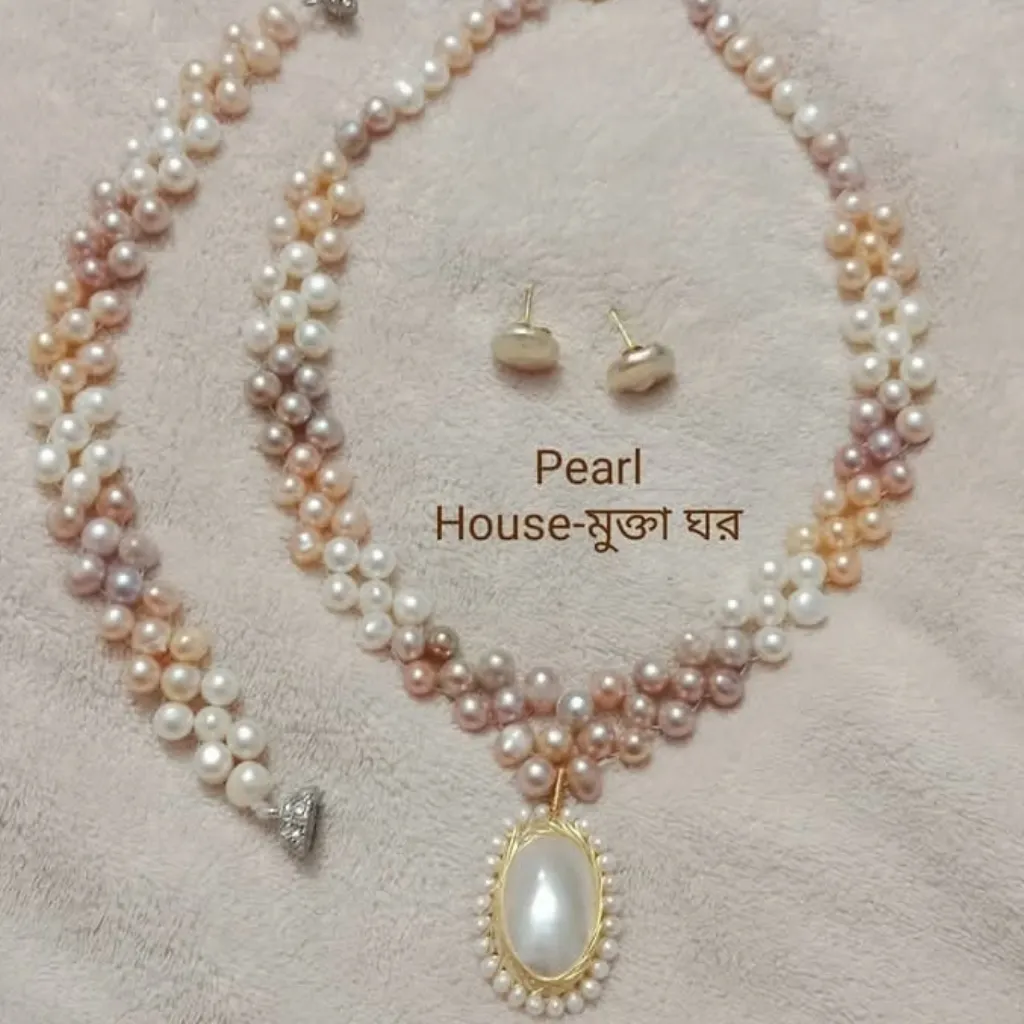Premium Quality Pearl Necklace Set Combo