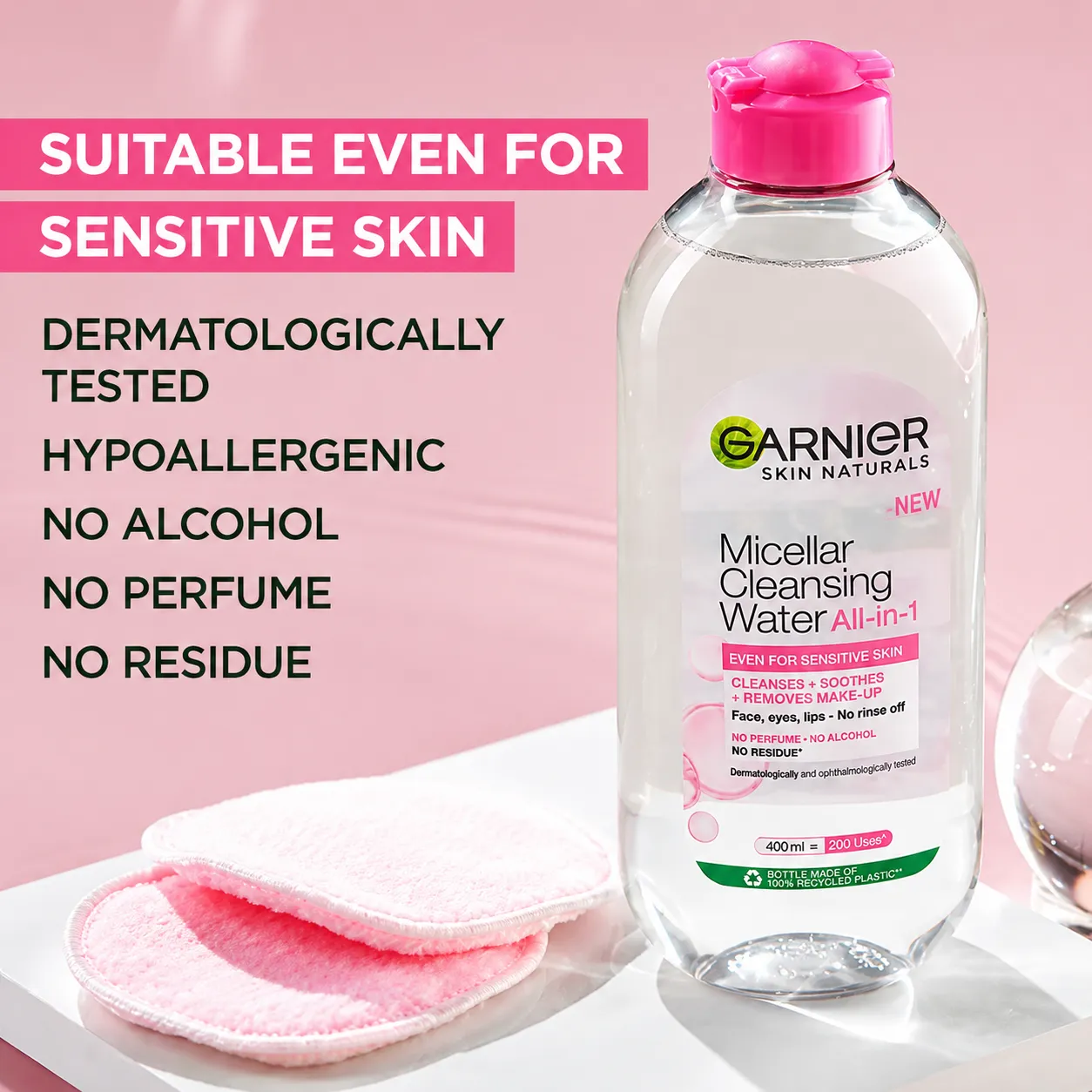 Garnier Micellar Cleansing Water Pink 125ml