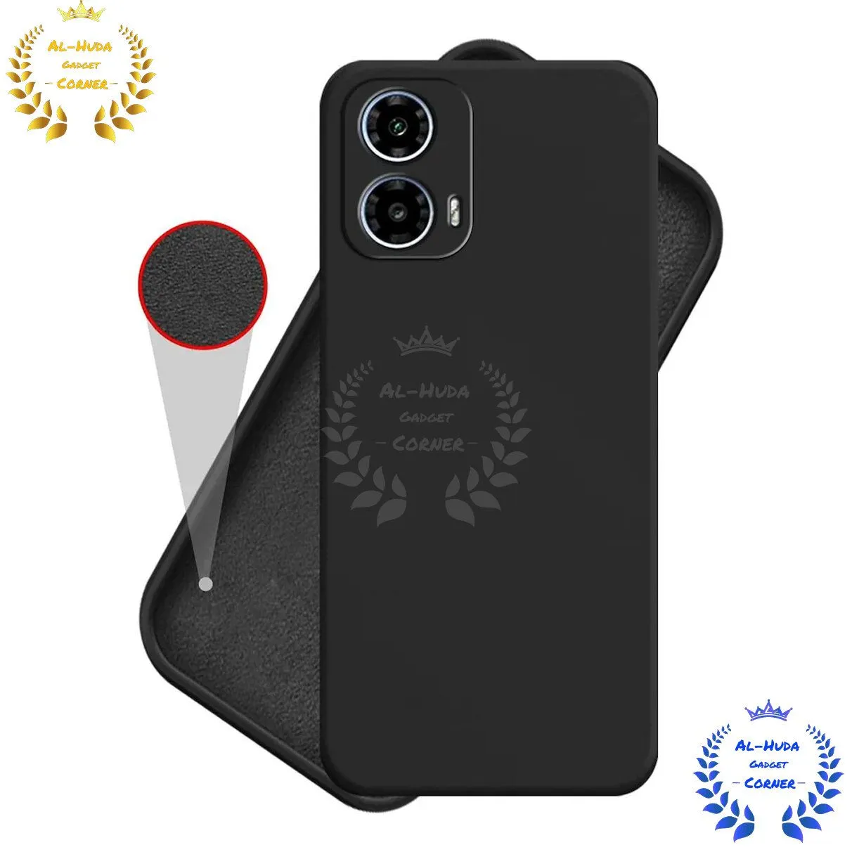 Shockproof Transparent Silicone Case for Motorola Moto G24/G24 Power, Slim Flexible Back Cover with Soft Lining, Matte Lens Protection & Full Body Bumper Case.