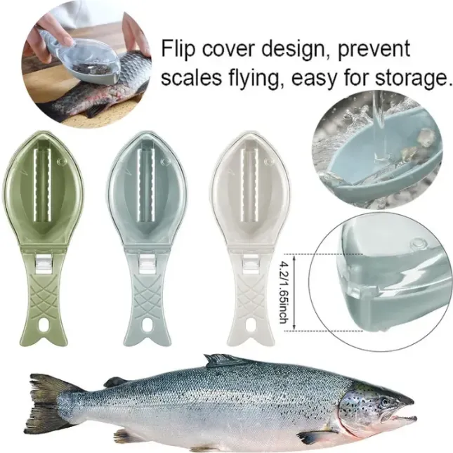 Fish Scraping Scale With Cover For Cleaning Fish