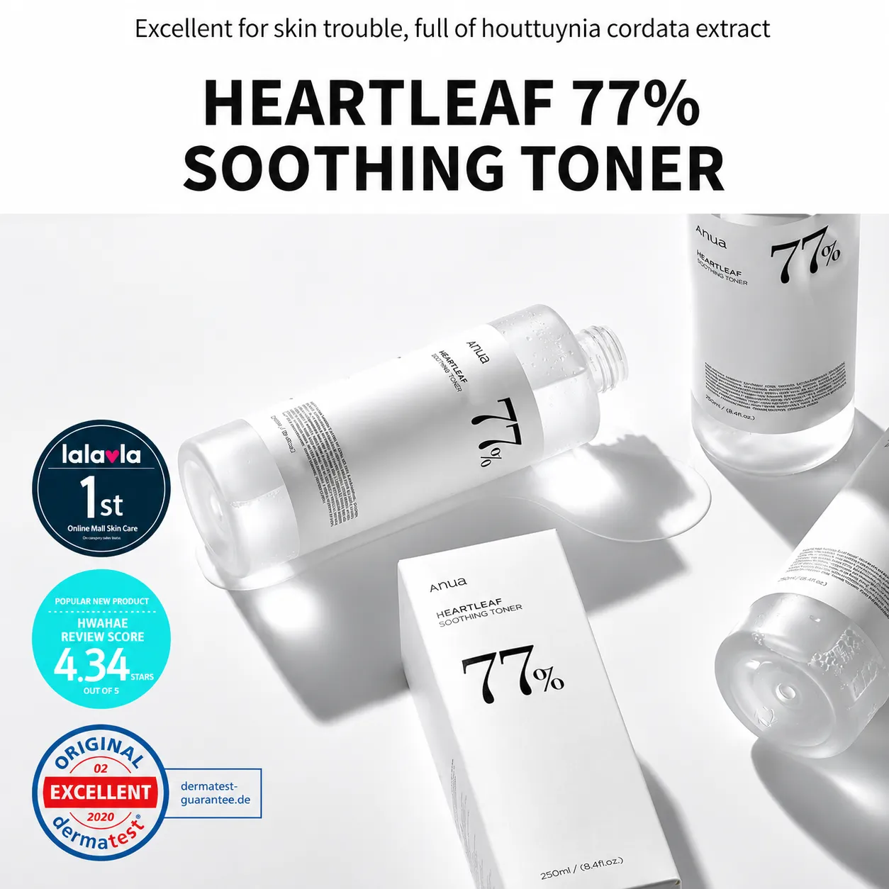 Anua Heartleaf 77% Soothing Toner 500 ml