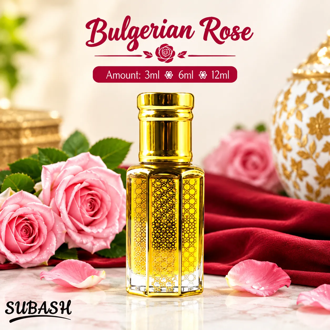 Bulgerian Rose Made In U.A.E Made In U.A.E Premium Attar For Men & Women 30ml