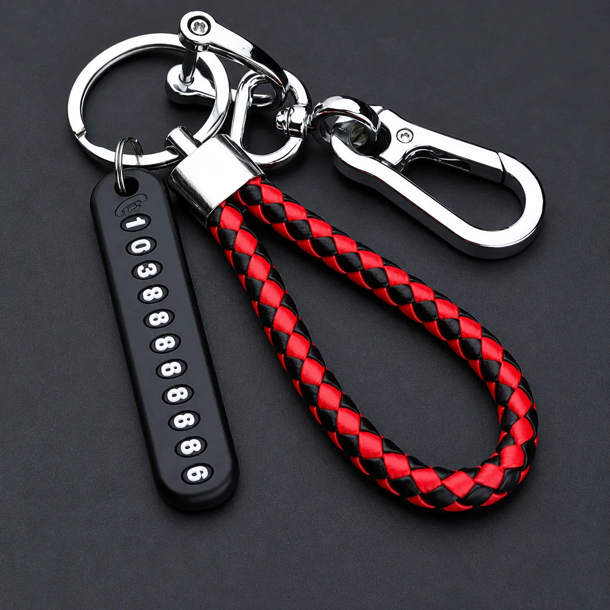 Key Ring With Phone Number