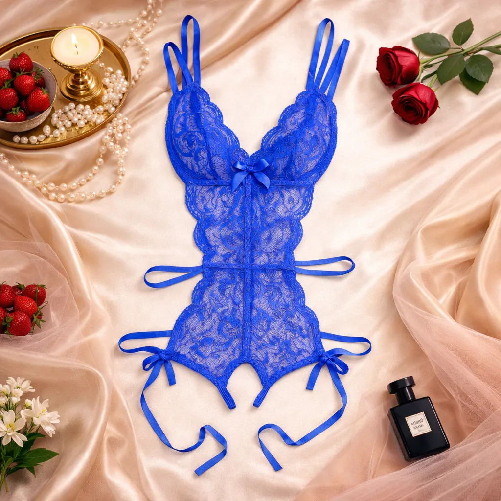 Imported Unique Lingerie Set - Blue (China)