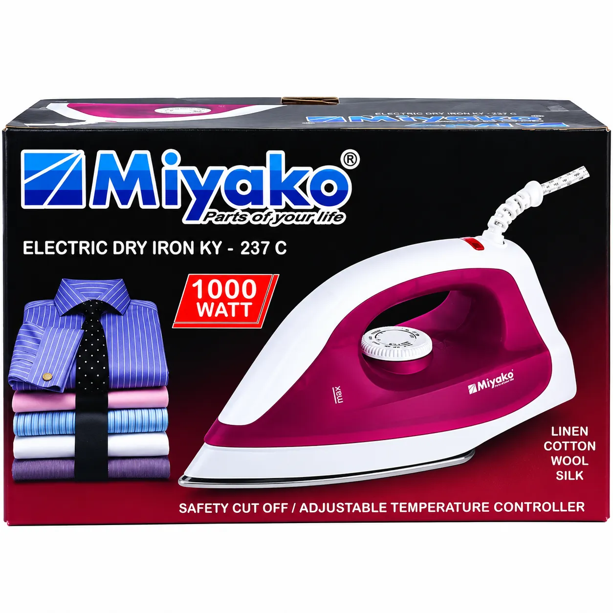 Miyako Dry Electric Iron - KY 237C