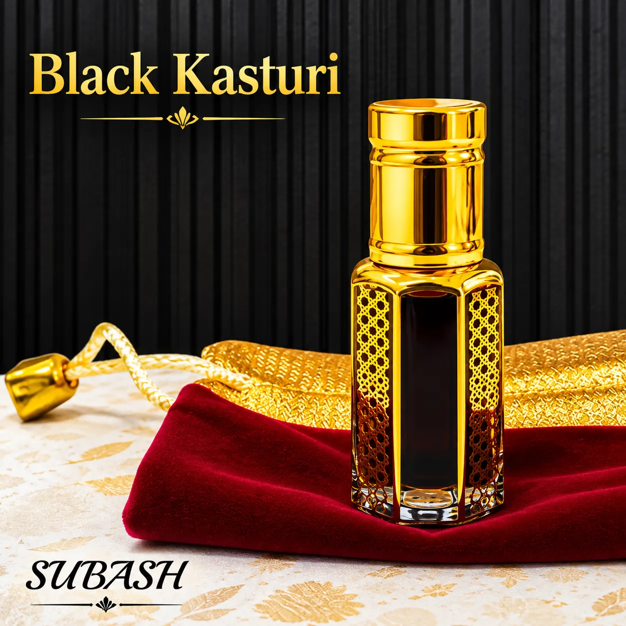 Black Kasturi Premium Quality Long Lasting Traditional  Premium Quality Long Lasting Traditional Attar For Men 3ml 