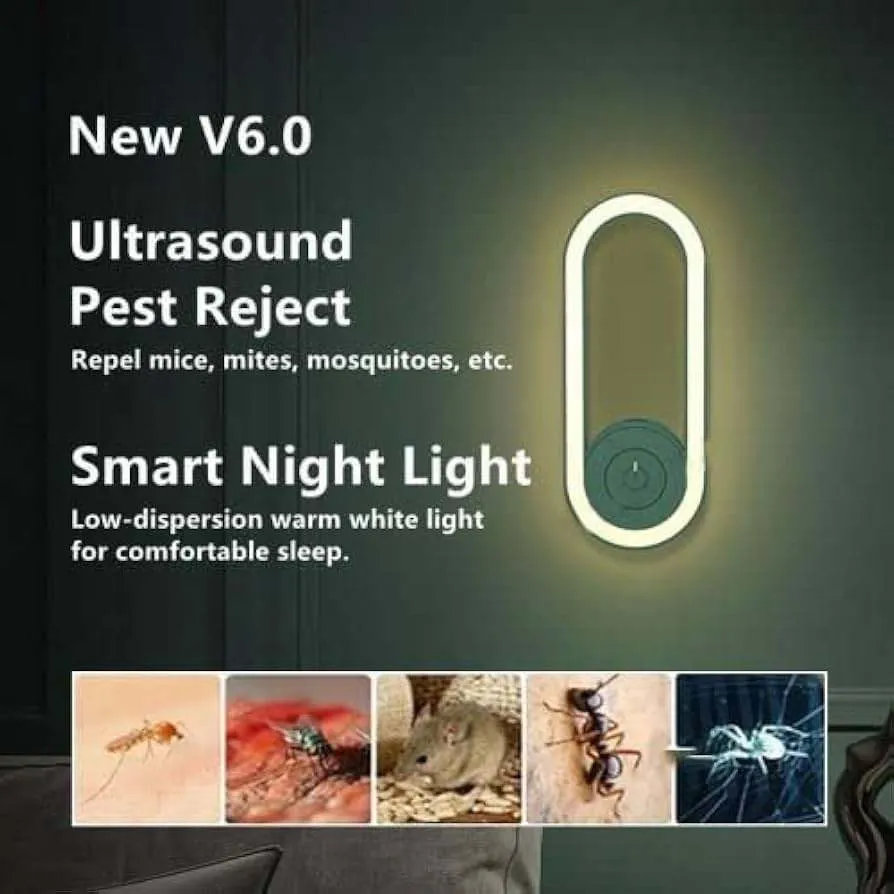 Ultrasonic Mosquito Repellent and Night Light