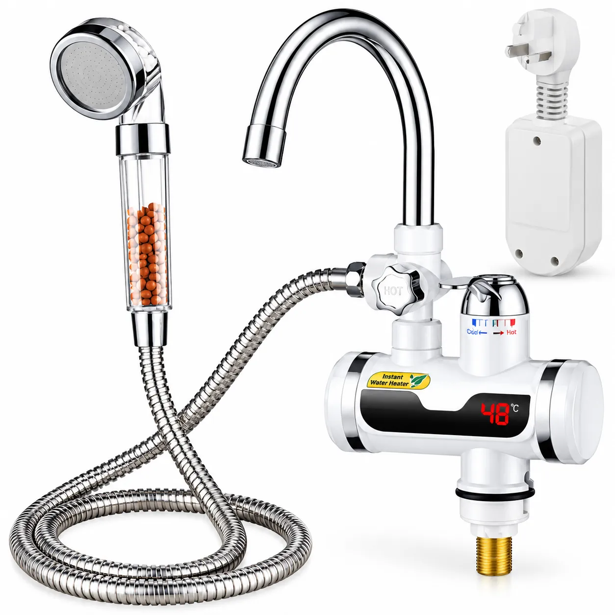 Hot Water Tap With Hand Shower for Sink