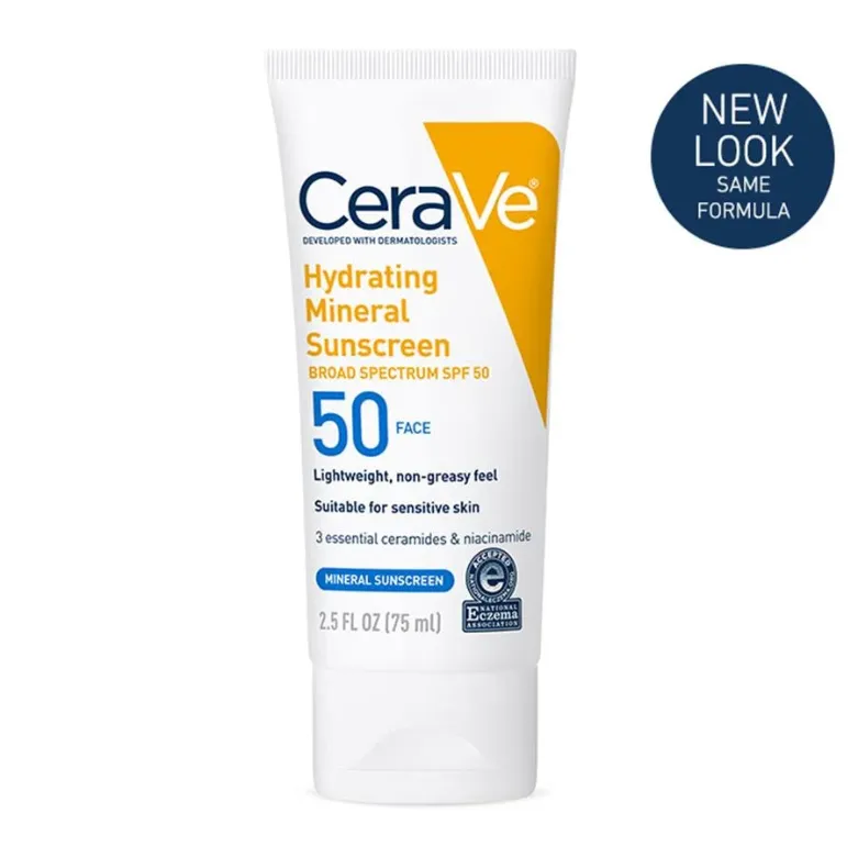 Hydrating Mineral Sunscreen SPF 50 Face Lotion