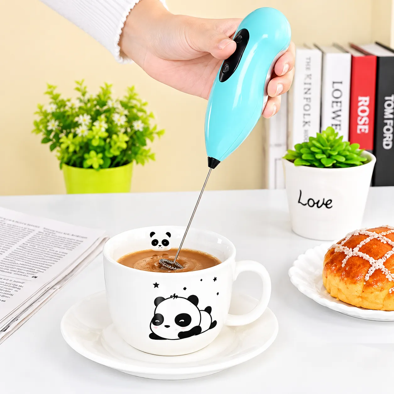 Hand Mixer Cappuccino and Foamy Coffee Maker