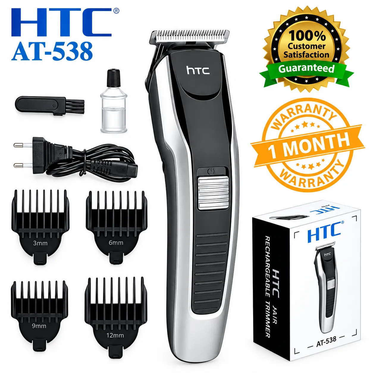 HTC AT-538 Rechargeable Hair T rimmer