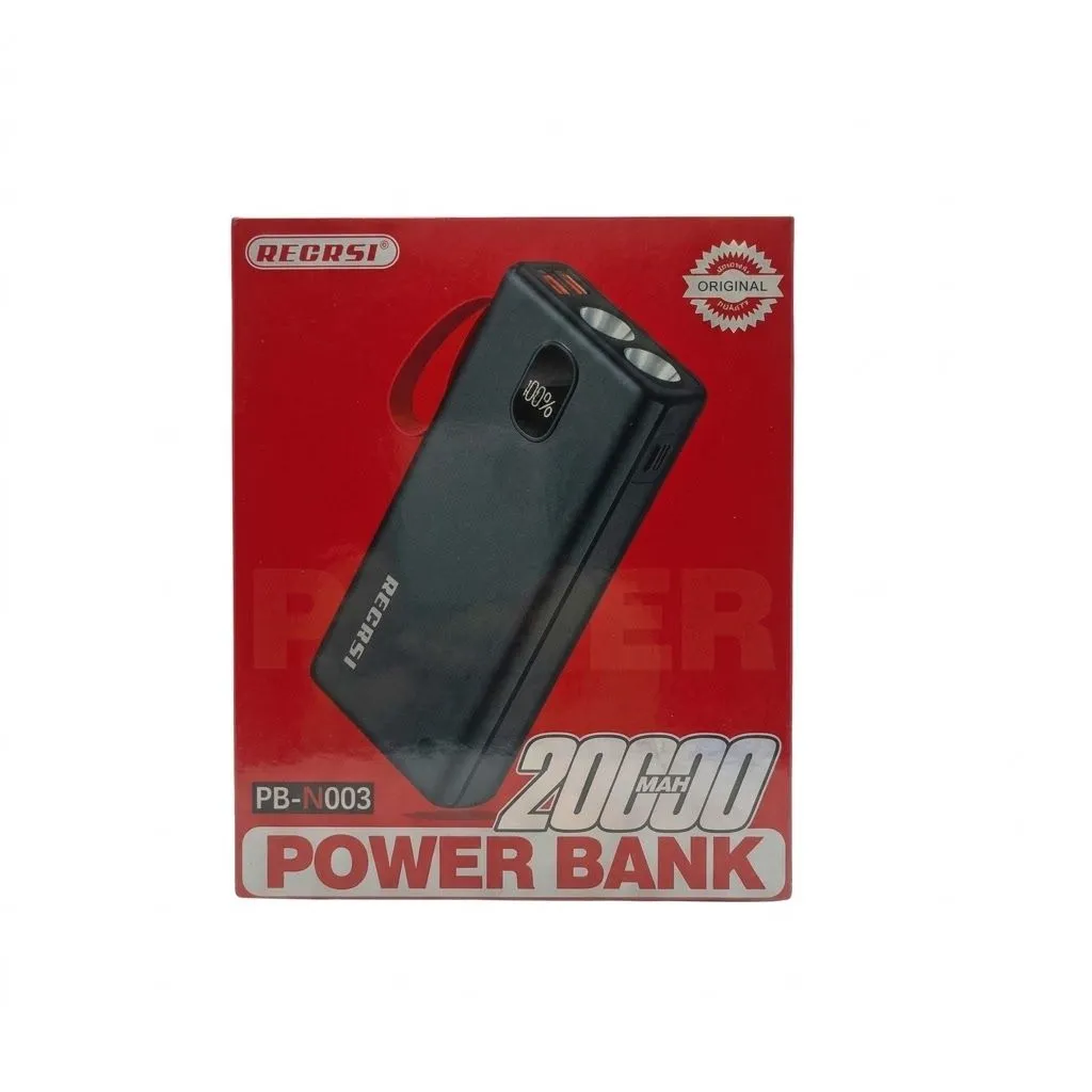 De Markt REGRSI PB-N003 Power Bank | Fast Charging Portable Charger | High Capacity Battery Backup | Dual USB Output Power Bank