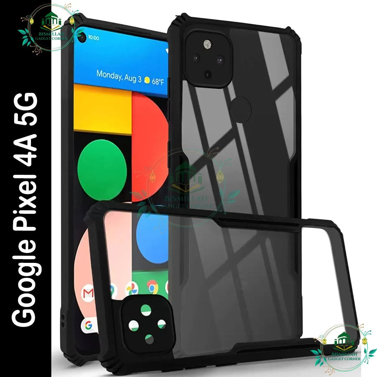 Xundd Back Cover for Google Pixel 4A 5G Transparent Hybrid Hard PC Back Bumper