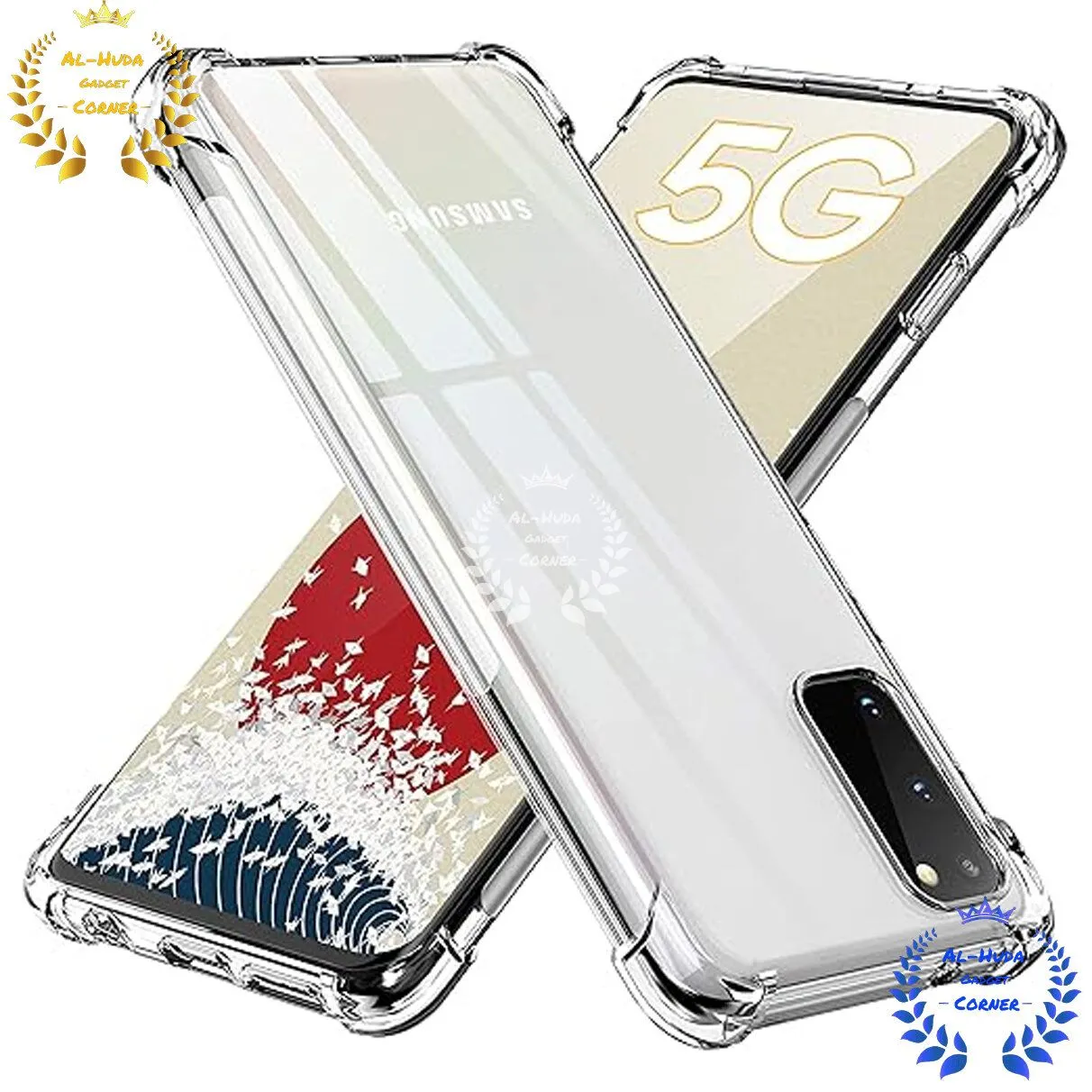 Shockproof & Transparent Crystal Clear Back Cover Case / Matte Protective Lens Flexible Back Cover for Samsung Galaxy S20 5G | Slim Silicone Cover with Soft Lining Shockproof Full Body Bumper Case