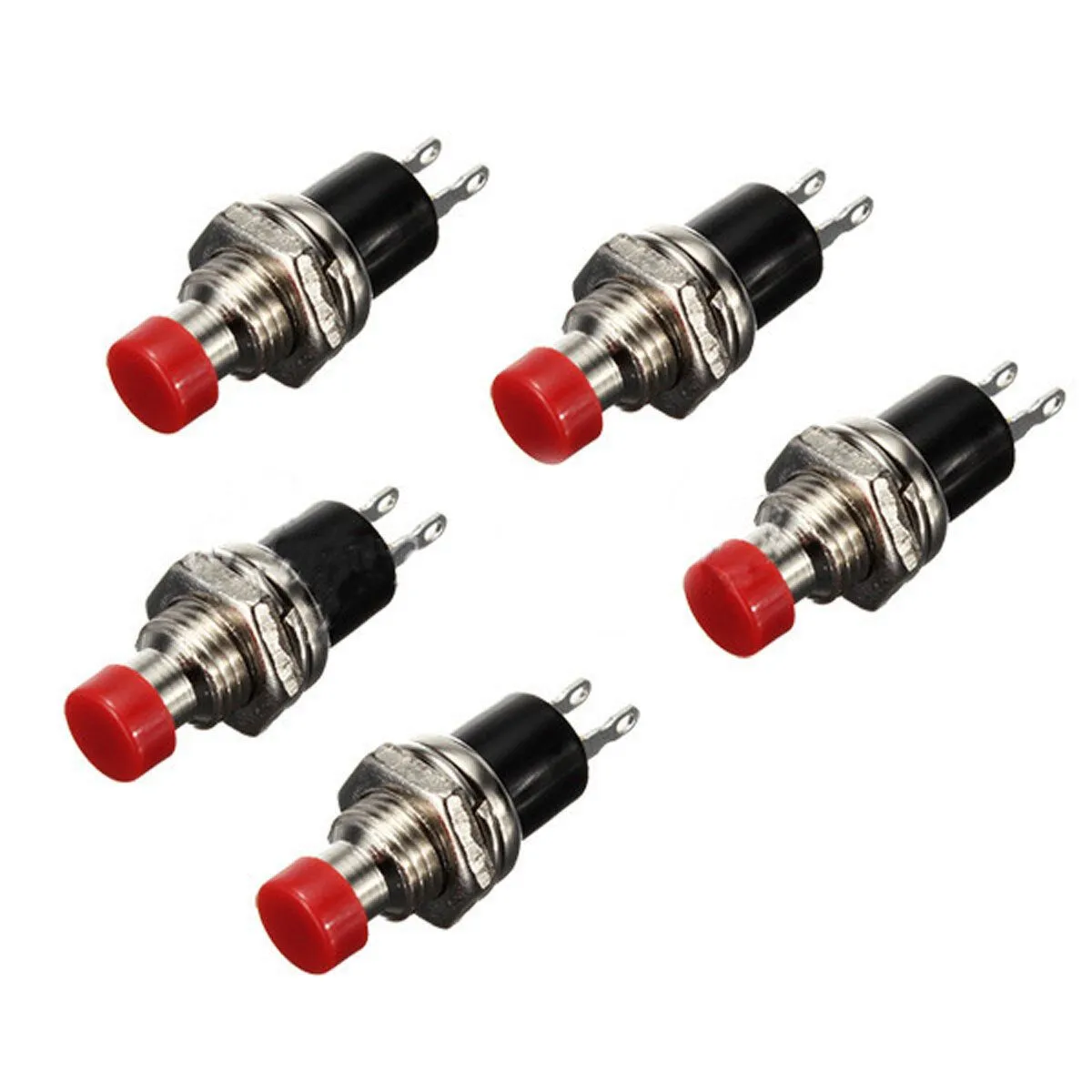 Push Switch 2pin, Red- 5pcs