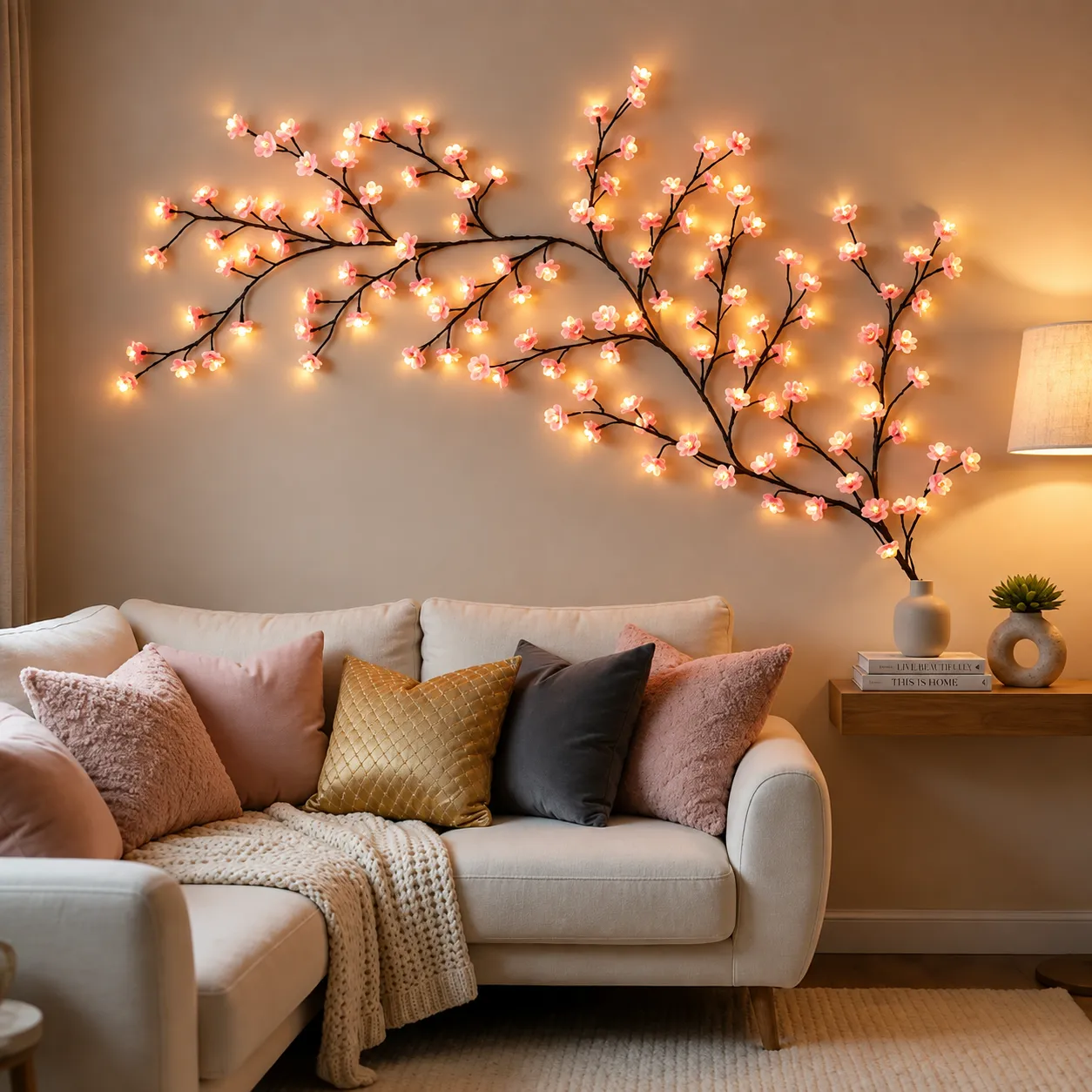 Blossom Willow Vine Twig Decor Garland Christmas Decorations Indoor Home Wall Door