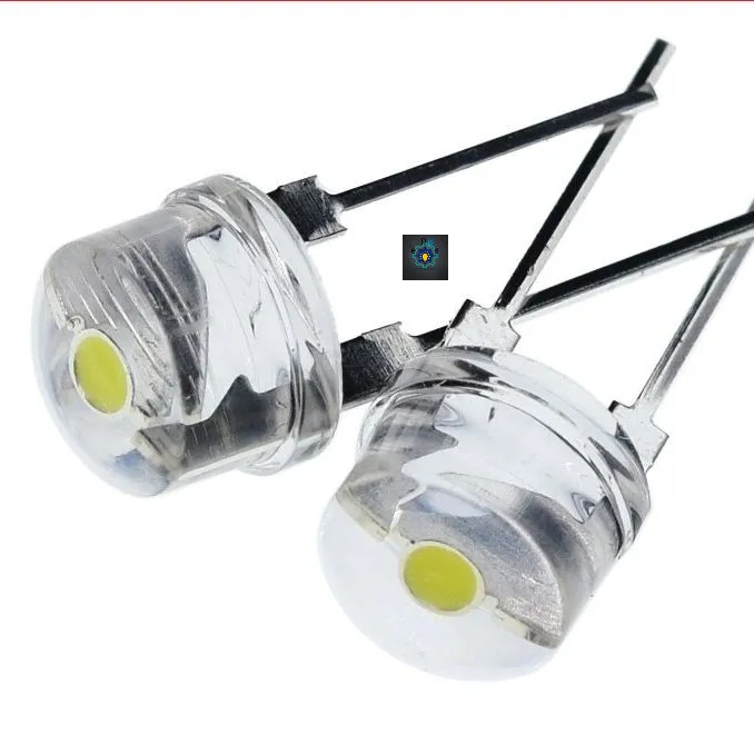 8mm LED White-10Pcs