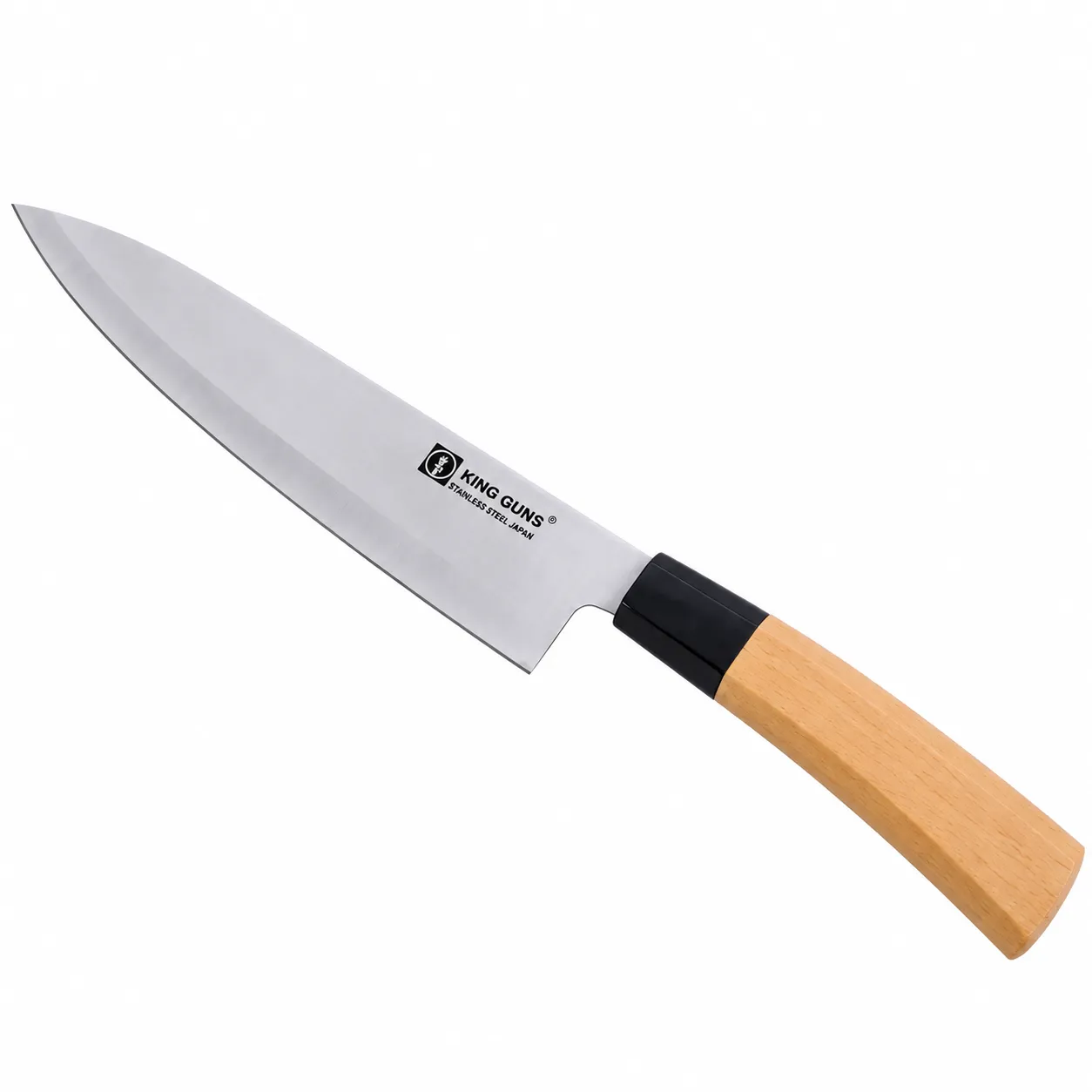 Large Wooden Handle Knief - Wooden