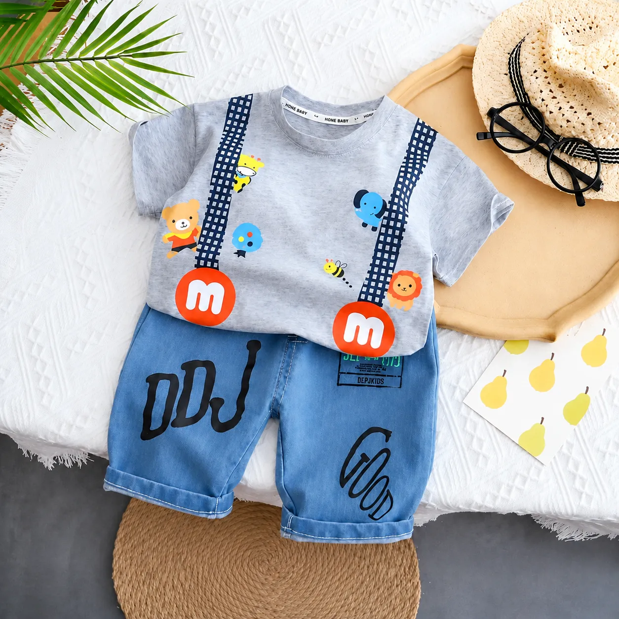 Kids Denim Set t shirt & Pant Set