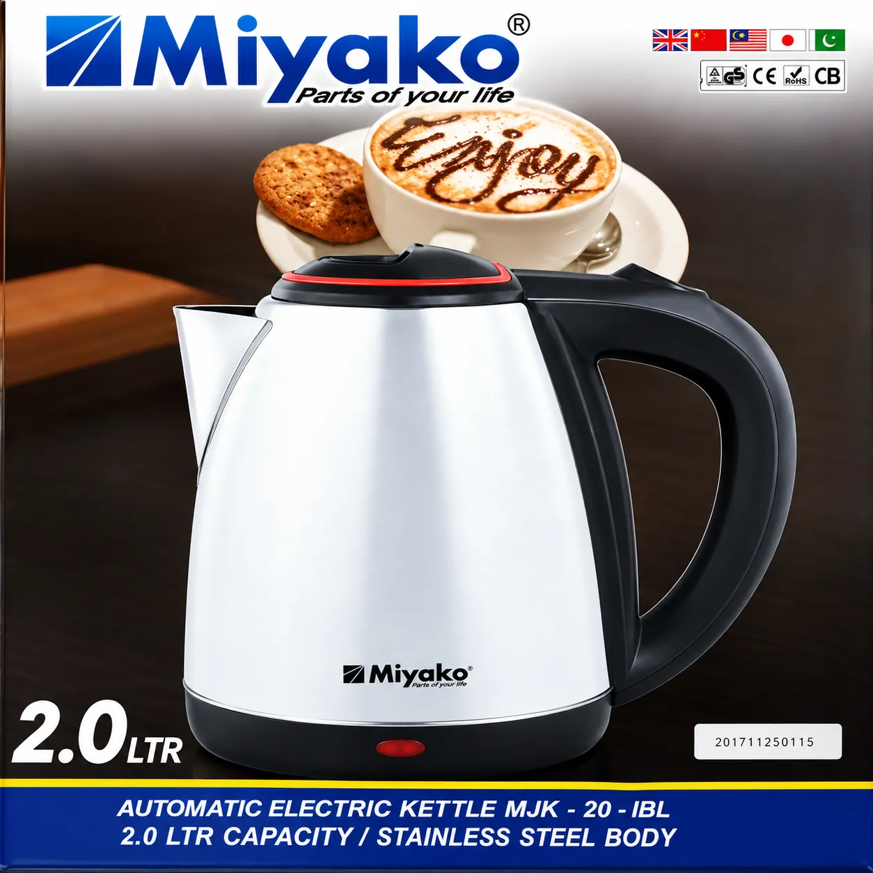 Miyako automatic electric kettle 2.0 lt