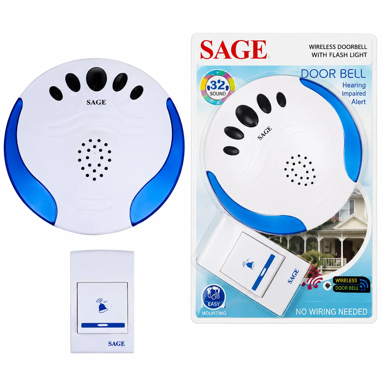 Sage Wireless Door Calling Bell 1 pice